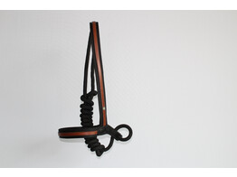 Nylon grooming halster met touw FS zwart