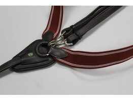 Elastisch voortuig  chroom gespen  PS choco-bord.