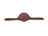 Stud guard girth leather light brown