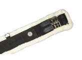 Dressage girth nylon/wool black 70 cm