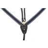 Collier de chasse elastique avec boucles laiton PS choco - brun