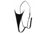 Running martingale with bib  brass buckles - FS nut brown