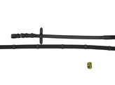 Web reins with chrome buckles - Shetland black