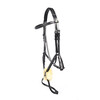 Bridon  New Pro  muserolle mexicain - renes caoutchouc - boucles inox - - boucle