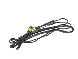 Leather draw reins with rope