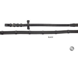 Rubber grip reins with stoppers
