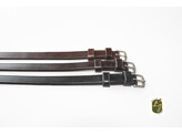 Sperriem  chroom gesp 13mm - FS zwart