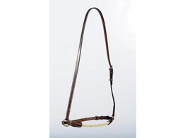 Rope drop noseband -  brass buckles