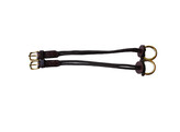 Montant pour releveur  boucles laiton / paire noir