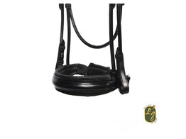 Cranck noseband for double bridle - round stitched