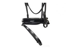 Cranck noseband with flash - round stitched