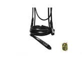 Cranck noseband with flash - round stitched