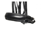Cranck noseband flat leather FS black / patent