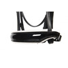 Cranck noseband flat leather FS black / patent