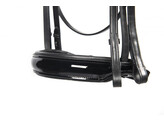 Cranck noseband flat leather FS black / patent