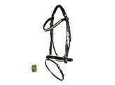 Hoofdstel ROCKY - Mini Shetland zwart-wit