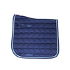 Saddle pad navy / white and toyal blue cord pipings