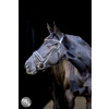 Pro Selected Hoofdstel Sunline Silver - aansnoerneusriem met lak - FS zwart