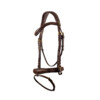 Bridle TRESS flash noseband - CS nut brown