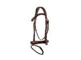 Bridle TRESS flash noseband - CS nut brown