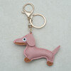 Porte-cles Chien - Rose