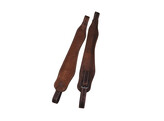 Mono beugelriemen in Aniline leder - Large zwart