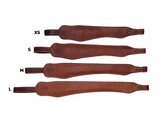 Mono beugelriemen in Aniline leder - Large zwart